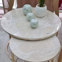 طاولة القهوة مجموعة من اثنين